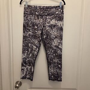 FABLETICS women's size M Medium multicolored shiny metalic leggings workout pant